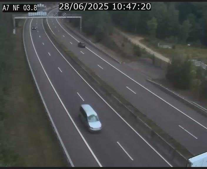 <h2>Webcam autoroute A7 au Luxembourg à la sortie du Tunnel Stafelter vers le Nord</h2>