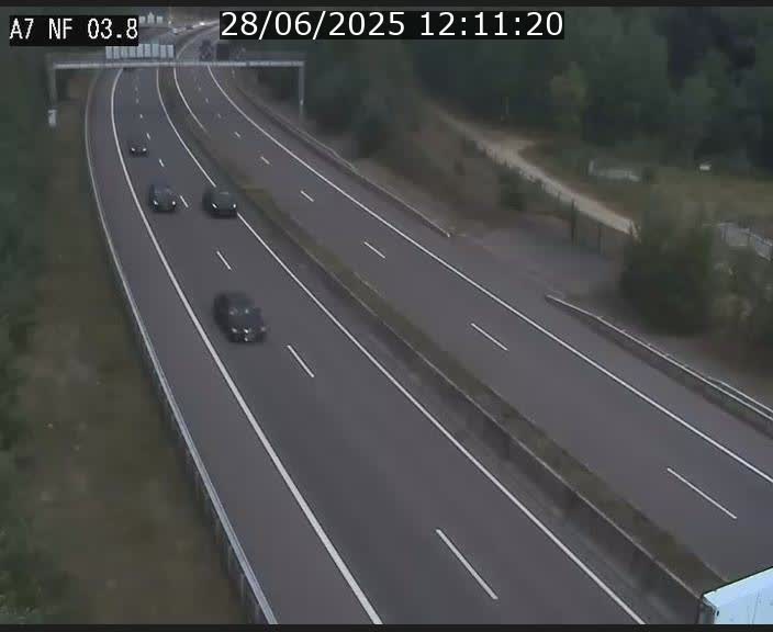 <h2>Webcam autoroute A7 au Luxembourg à la sortie du Tunnel Stafelter vers le Nord</h2>