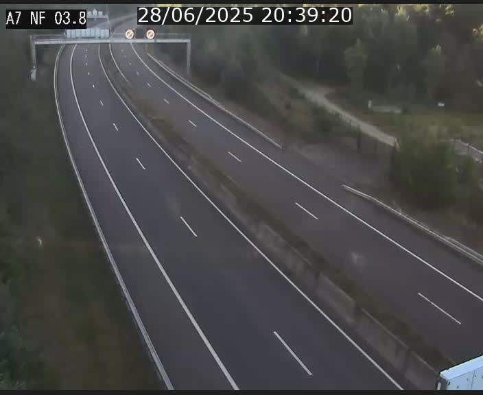 <h2>Webcam autoroute A7 au Luxembourg à la sortie du Tunnel Stafelter vers le Nord</h2>
