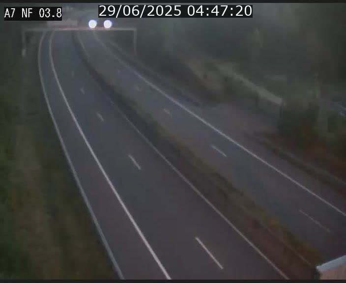 <h2>Webcam autoroute A7 au Luxembourg à la sortie du Tunnel Stafelter vers le Nord</h2>