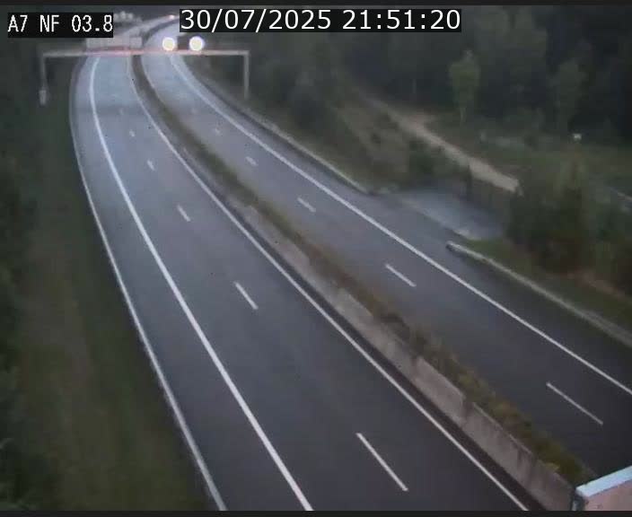 <h2>Webcam autoroute A7 au Luxembourg à la sortie du Tunnel Stafelter vers le Nord</h2>