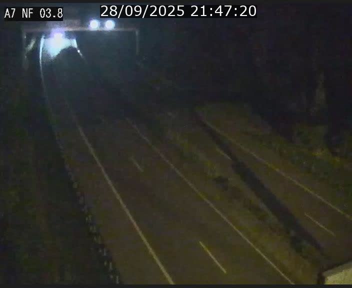 <h2>Webcam autoroute A7 au Luxembourg à la sortie du Tunnel Stafelter vers le Nord</h2>