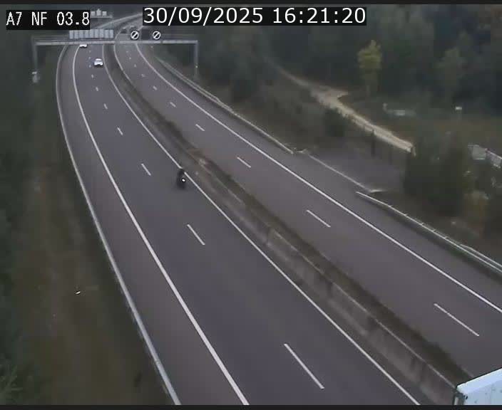 <h2>Webcam autoroute A7 au Luxembourg à la sortie du Tunnel Stafelter vers le Nord</h2>