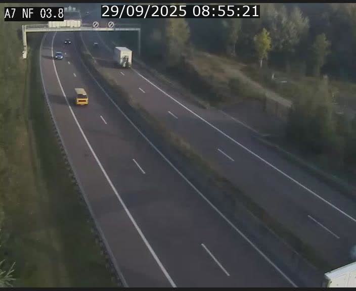 <h2>Webcam autoroute A7 au Luxembourg à la sortie du Tunnel Stafelter vers le Nord</h2>