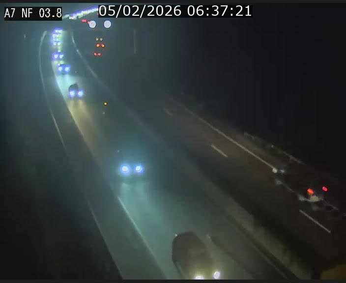 <h2>Webcam autoroute A7 au Luxembourg à la sortie du Tunnel Stafelter vers le Nord</h2>