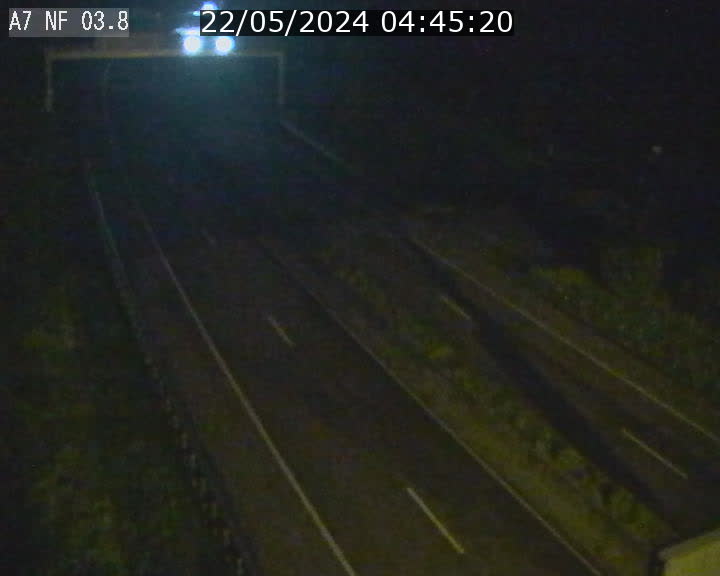 Webcam autoroute A7 au Luxembourg à la sortie du Tunnel Stafelter vers le Nord