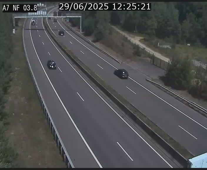 <h2>Webcam autoroute A7 au Luxembourg à la sortie du Tunnel Stafelter vers le Nord</h2>