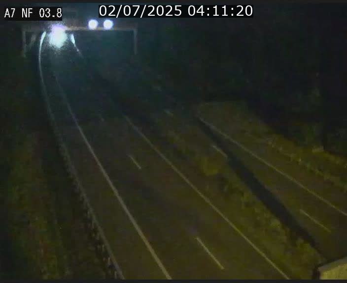 <h2>Webcam autoroute A7 au Luxembourg à la sortie du Tunnel Stafelter vers le Nord</h2>