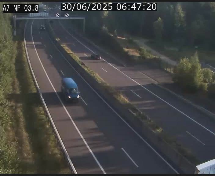 <h2>Webcam autoroute A7 au Luxembourg à la sortie du Tunnel Stafelter vers le Nord</h2>