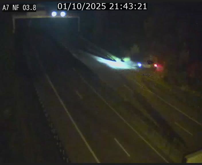 Webcam autoroute A7 au Luxembourg à la sortie du Tunnel Stafelter vers le Nord