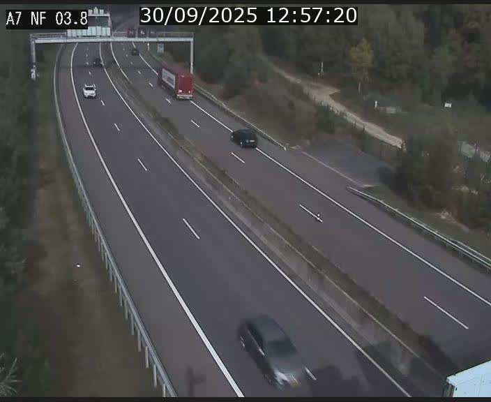 <h2>Webcam autoroute A7 au Luxembourg à la sortie du Tunnel Stafelter vers le Nord</h2>