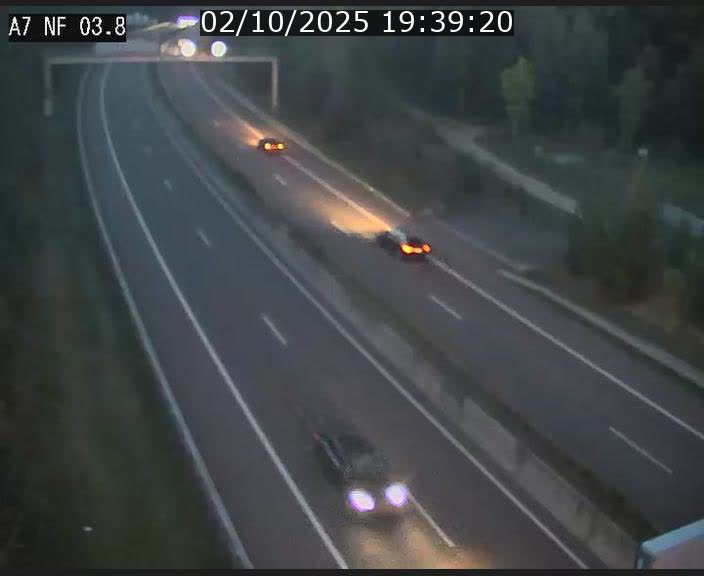 <h2>Webcam autoroute A7 au Luxembourg à la sortie du Tunnel Stafelter vers le Nord</h2>