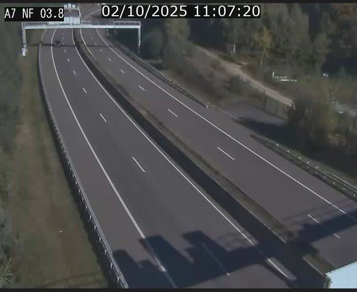 <h2>Webcam autoroute A7 au Luxembourg à la sortie du Tunnel Stafelter vers le Nord</h2>