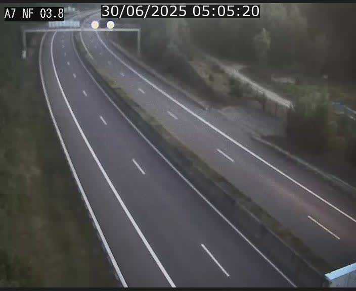 <h2>Webcam autoroute A7 au Luxembourg à la sortie du Tunnel Stafelter vers le Nord</h2>