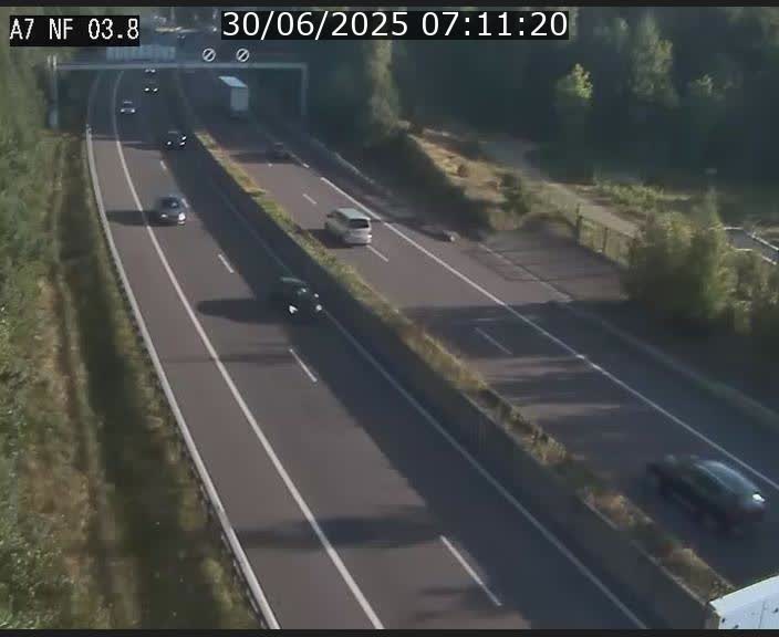<h2>Webcam autoroute A7 au Luxembourg à la sortie du Tunnel Stafelter vers le Nord</h2>