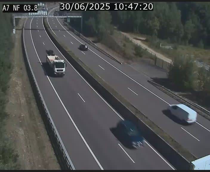 <h2>Webcam autoroute A7 au Luxembourg à la sortie du Tunnel Stafelter vers le Nord</h2>