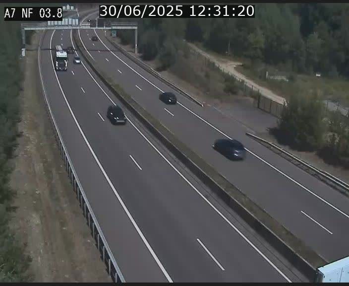 <h2>Webcam autoroute A7 au Luxembourg à la sortie du Tunnel Stafelter vers le Nord</h2>