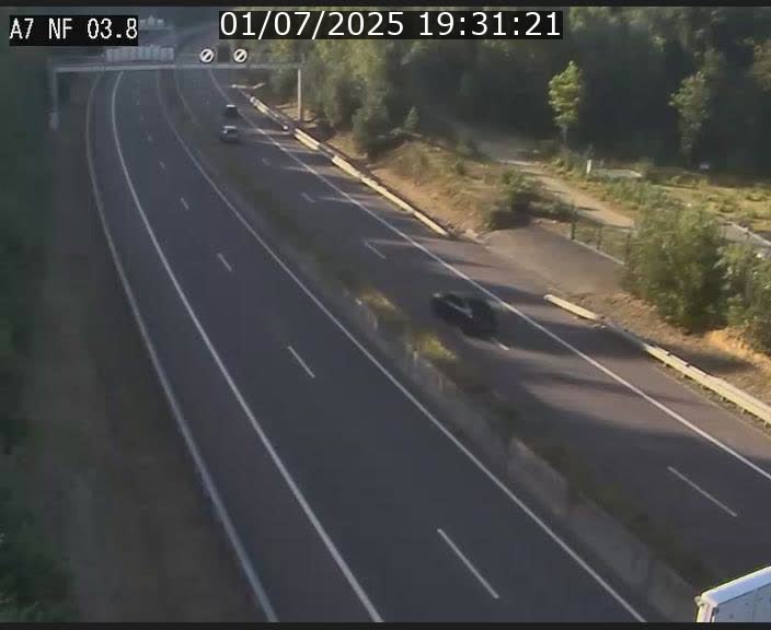 <h2>Webcam autoroute A7 au Luxembourg à la sortie du Tunnel Stafelter vers le Nord</h2>