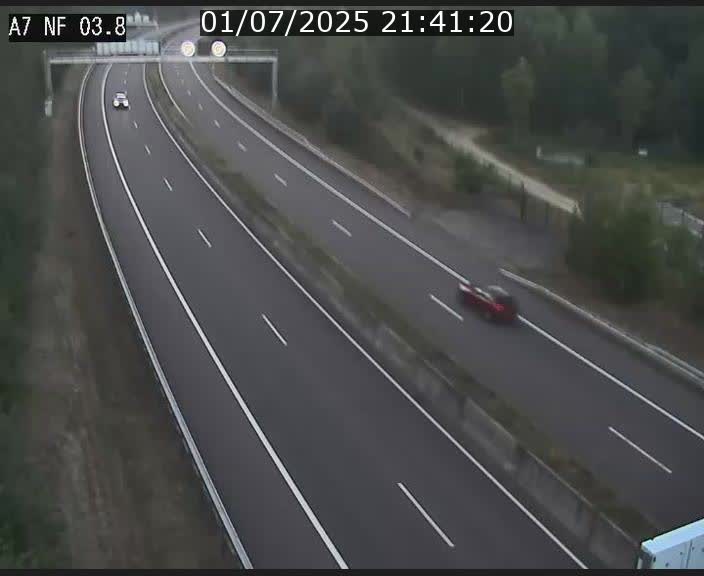 <h2>Webcam autoroute A7 au Luxembourg à la sortie du Tunnel Stafelter vers le Nord</h2>