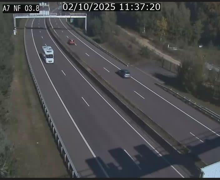 <h2>Webcam autoroute A7 au Luxembourg à la sortie du Tunnel Stafelter vers le Nord</h2>