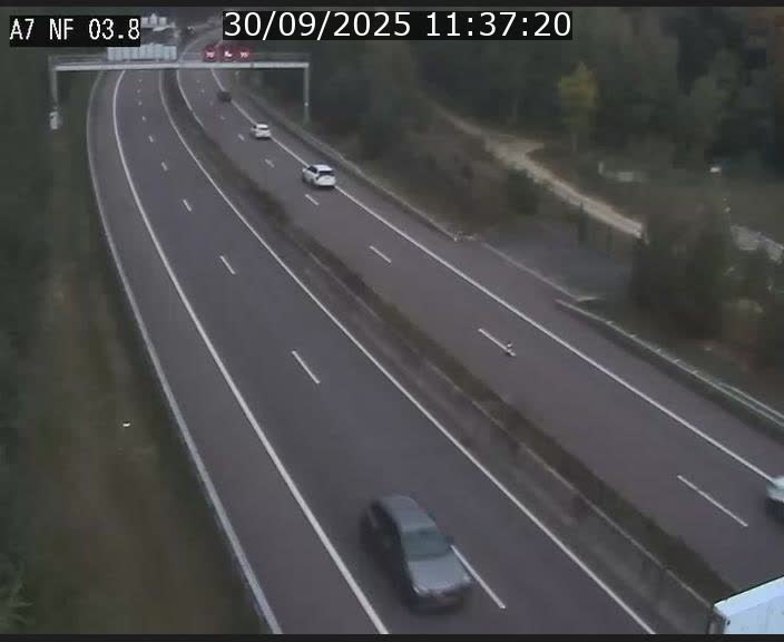 <h2>Webcam autoroute A7 au Luxembourg à la sortie du Tunnel Stafelter vers le Nord</h2>