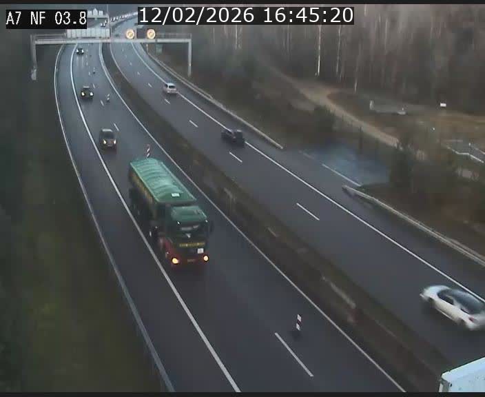 <h2>Webcam autoroute A7 au Luxembourg à la sortie du Tunnel Stafelter vers le Nord</h2>