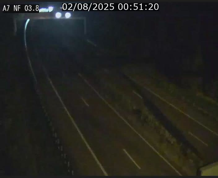 <h2>Webcam autoroute A7 au Luxembourg à la sortie du Tunnel Stafelter vers le Nord</h2>