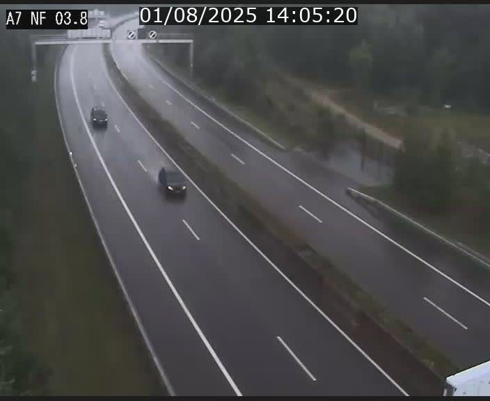 <h2>Webcam autoroute A7 au Luxembourg à la sortie du Tunnel Stafelter vers le Nord</h2>