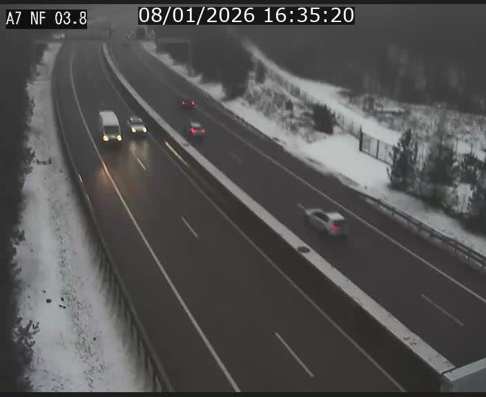 <h2>Webcam autoroute A7 au Luxembourg à la sortie du Tunnel Stafelter vers le Nord</h2>