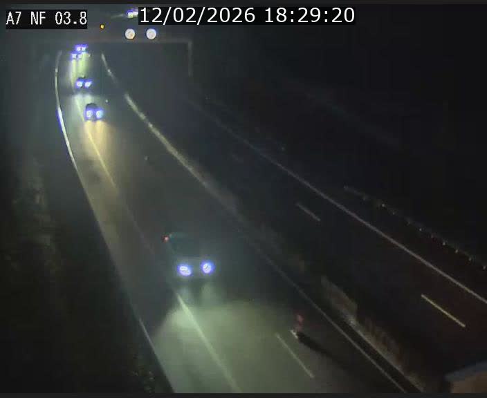 <h2>Webcam autoroute A7 au Luxembourg à la sortie du Tunnel Stafelter vers le Nord</h2>