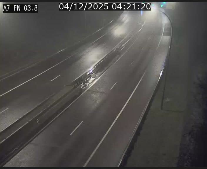 <h2>Caméra autoroute Luxembourg A7 - Passage à gibier Rëngelbour - direction Tunnel Stafelter</h2>