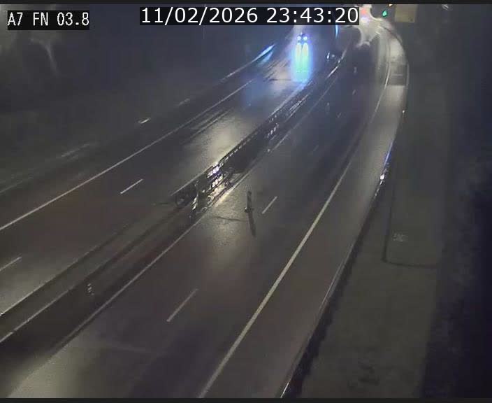 <h2>Caméra autoroute Luxembourg A7 - Passage à gibier Rëngelbour - direction Tunnel Stafelter</h2>