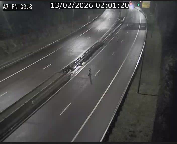 <h2>Caméra autoroute Luxembourg A7 - Passage à gibier Rëngelbour - direction Tunnel Stafelter</h2>