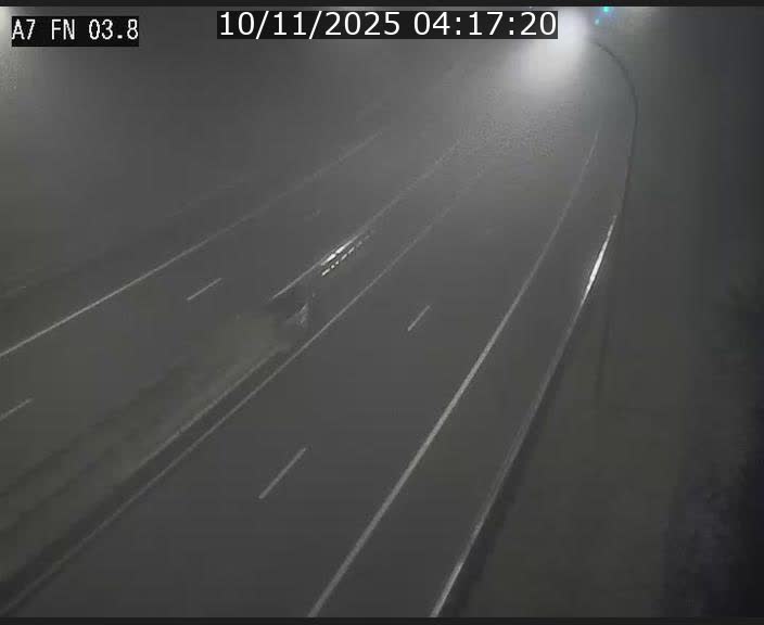 <h2>Caméra autoroute Luxembourg A7 - Passage à gibier Rëngelbour - direction Tunnel Stafelter</h2>