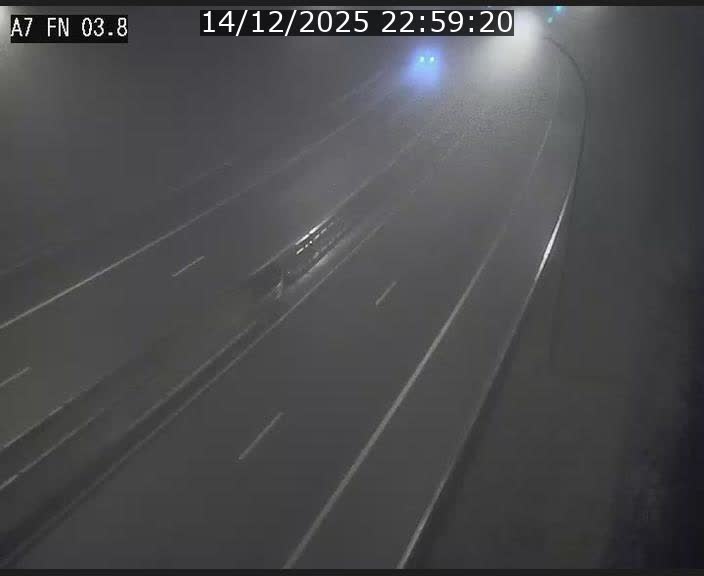 <h2>Caméra autoroute Luxembourg A7 - Passage à gibier Rëngelbour - direction Tunnel Stafelter</h2>