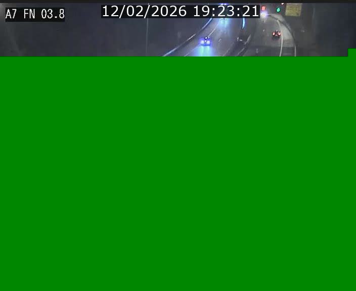 <h2>Caméra autoroute Luxembourg A7 - Passage à gibier Rëngelbour - direction Tunnel Stafelter</h2>