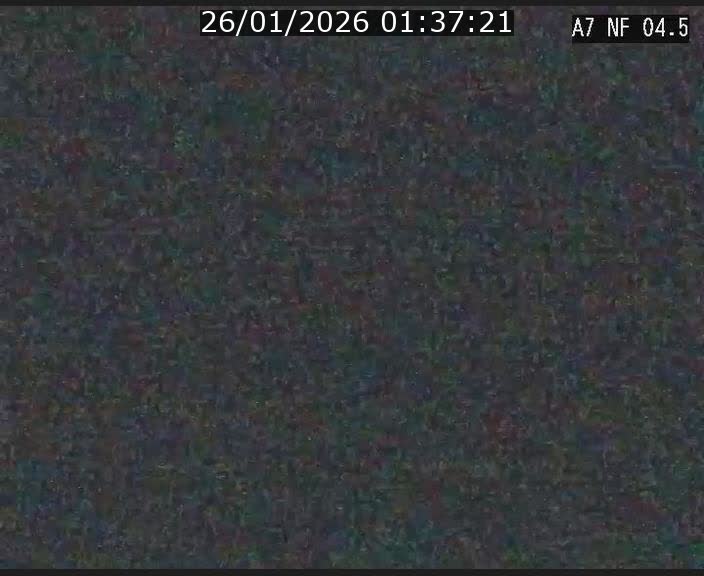 Caméra autoroute Luxembourg A7 - Passage à gibier Rëngelbour - direction Tunnel Grouft