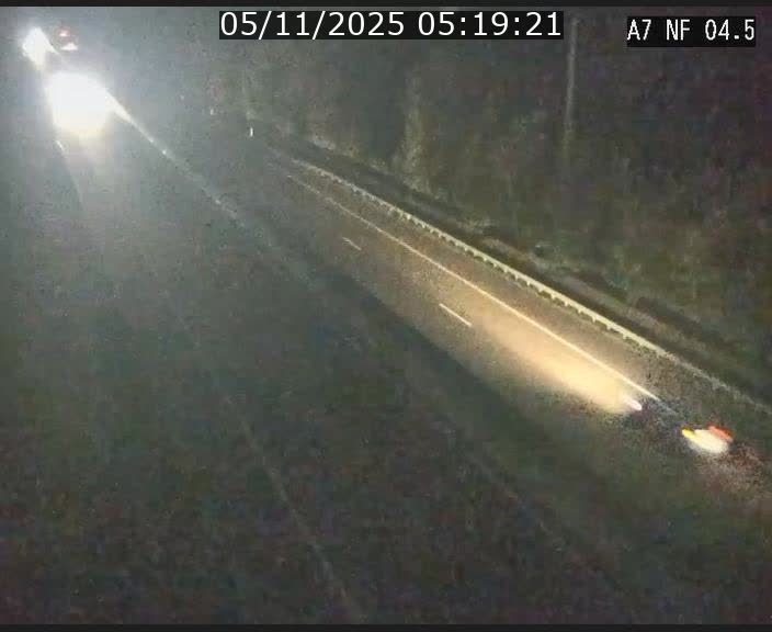 <h2>Caméra autoroute Luxembourg A7 - Passage à gibier Rëngelbour - direction Tunnel Grouft</h2>