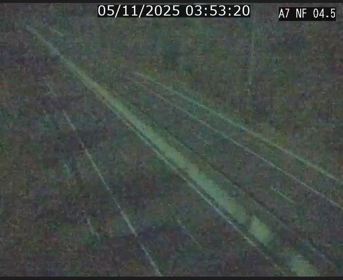 Caméra autoroute Luxembourg A7 - Passage à gibier Rëngelbour - direction Tunnel Grouft