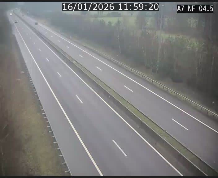 <h2>Caméra autoroute Luxembourg A7 - Passage à gibier Rëngelbour - direction Tunnel Grouft</h2>