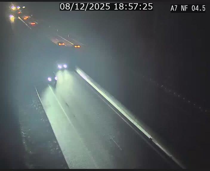 <h2>Caméra autoroute Luxembourg A7 - Passage à gibier Rëngelbour - direction Tunnel Grouft</h2>