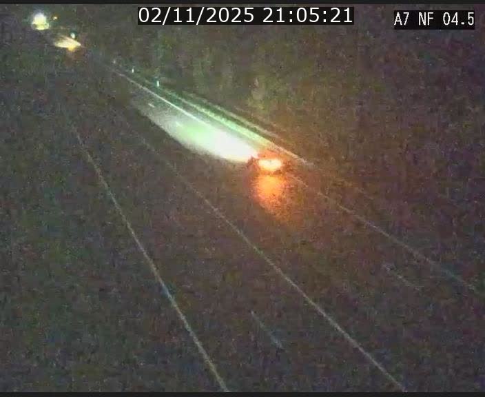 <h2>Caméra autoroute Luxembourg A7 - Passage à gibier Rëngelbour - direction Tunnel Grouft</h2>