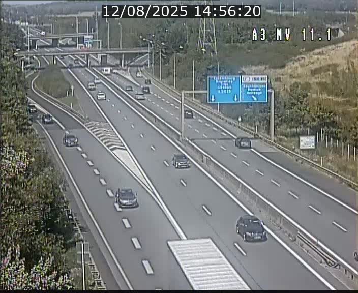 <h2>Traffic live webcam Luxembourg Croix de Bettembourg A3 - BK 11.1 - direction Luxembourg-ville</h2>