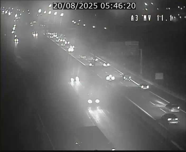 <h2>Traffic live webcam Luxembourg Croix de Bettembourg A3 - BK 11.1 - direction Luxembourg-ville</h2>