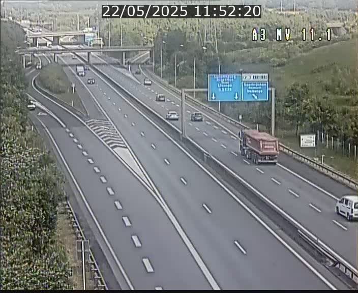 <h2>Traffic live webcam Luxembourg Croix de Bettembourg A3 - BK 11.1 - direction Luxembourg-ville</h2>