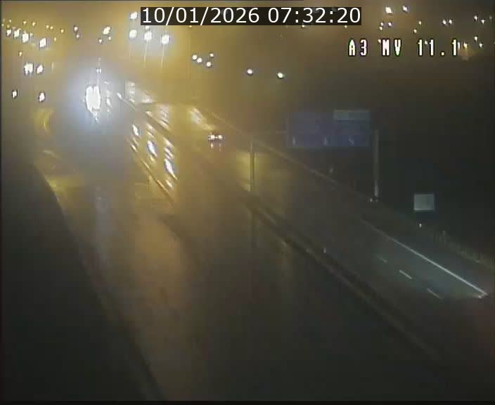Traffic live webcam Luxembourg Croix de Bettembourg A3 - BK 11.1 - direction Luxembourg-ville