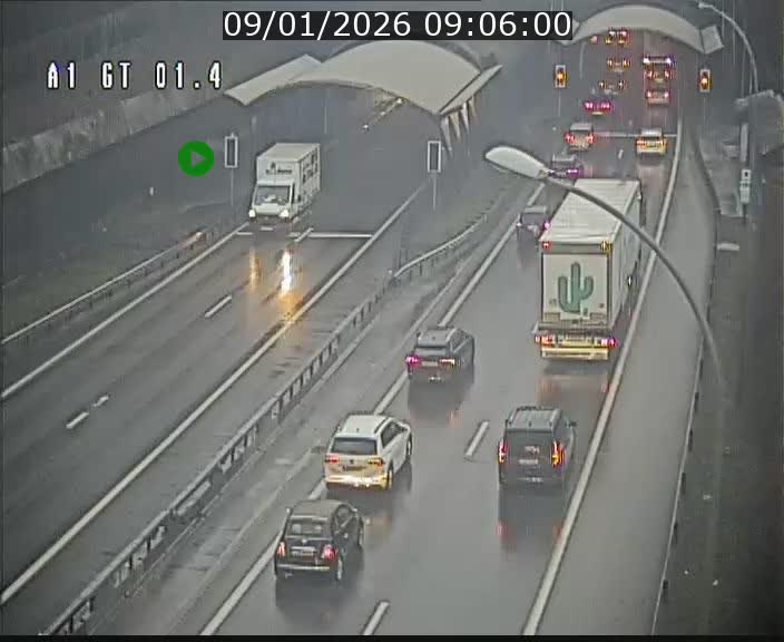 Traffic live webcam Luxembourg Hesperange - A1 direction Kirchberg - BK 1.4