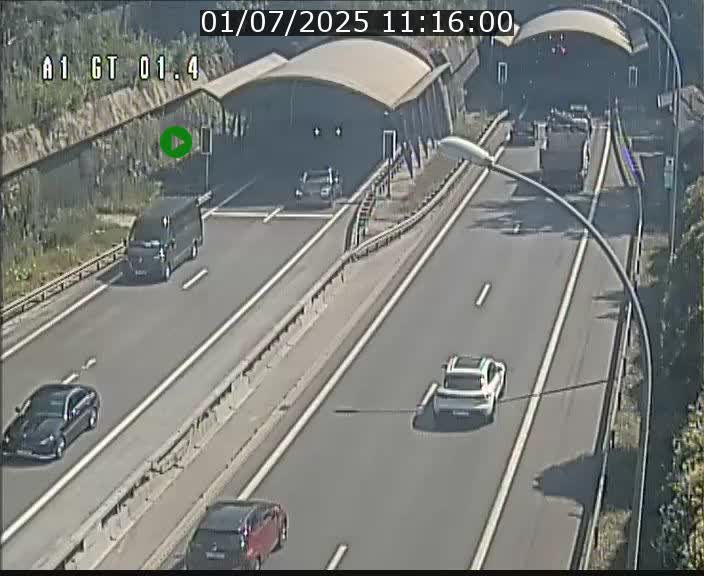 Traffic live webcam Luxembourg Hesperange - A1 direction Kirchberg - BK 1.4
