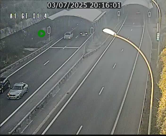 Traffic live webcam Luxembourg Hesperange - A1 direction Kirchberg - BK 1.4
