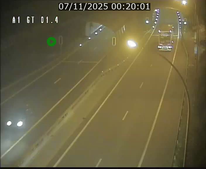 <h2>Traffic live webcam Luxembourg Hesperange - A1 direction Kirchberg - BK 1.4</h2>